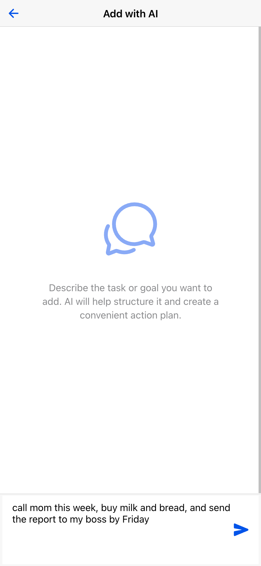 Экран онбординга ToDo AI